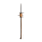 A short South German flail with a cylindrical head, 16th/17th century.