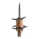 A short South German flail with a cylindrical head, 16th/17th century.