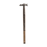 A late gothic warhammer in the style of the 15th century, modern replica