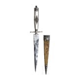A silver mounted Italian dagger, ca. 1840