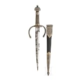 A fine silver mounted left-hand dagger in the Saxon style of ca. 1600, Anton Konrad, um 1920/30