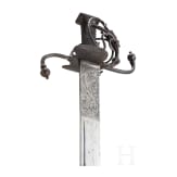 A German landsknecht's basket-hilt sword with etched blade, ca. 1580