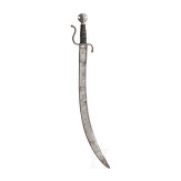 A heavy north Italian campaign saber (storta), ca. 1580