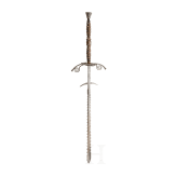 An Austrian or Swiss two-handed sword (flamberge), circa 1580