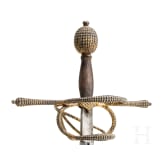 A fine Italian rapier with chiselled and gilt guard, probably Milan, circa 1580/90