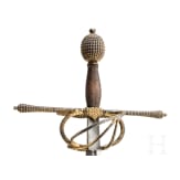 A fine Italian rapier with chiselled and gilt guard, probably Milan, circa 1580/90