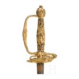 Vergoldeter Galadegen mit Darstellung der Aufgaben des Herkules, Frankreich, um 1740