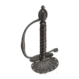A German smallsword with chiseled hilt, ca. 1760