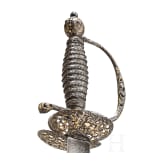 A French smallsword with chiselled and gilt decoration, ca. 1780