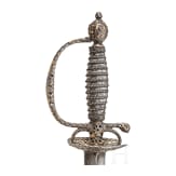 A French smallsword with chiselled and gilt decoration, ca. 1780