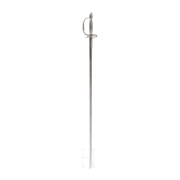 A silver mounted English or French smallsword, ca. 1780/90