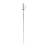 A silver mounted English or French smallsword, ca. 1780/90