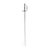 A silver mounted French smallsword, ca. 1800