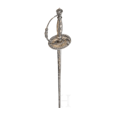 A French silver mounted smallsword, ca. 1800