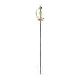A ceremonial small sword set with stones, F&eacute;lix Escoffier, St. &Eacute;tienne, second half of the 19th century