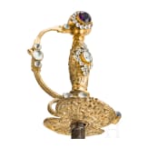 A ceremonial small sword set with stones, F&eacute;lix Escoffier, St. &Eacute;tienne, second half of the 19th century
