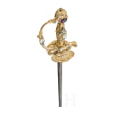 A ceremonial small sword set with stones, F&eacute;lix Escoffier, St. &Eacute;tienne, second half of the 19th century