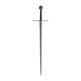 A knightly sword in German 1400s style, Victorian reproduction, ca. 1900
