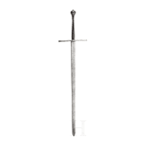 A large Victorian hand-and-a-half sword in the German style of 1460, ca. 1900