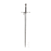 A hand-and-a-half sword, collector's replica in the style of around 1530