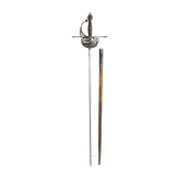 An Italian cup-hilted rapier in the style of mid-17th century, 19th century