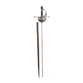 An Italian cup-hilted rapier in the style of mid-17th century, 19th century
