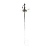 A Victorian Spanish cup-hilt rapier with authentic blade, 19th century