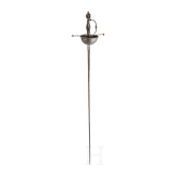 A Victorian Spanish cup-hilt rapier with authentic blade, 19th century