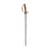 Deer-hunting dagger with a shortened palash blade, Austria, ca. 1720