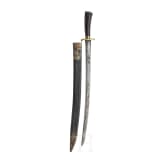 A German hunting hanger with brass mountings, mid 18th century