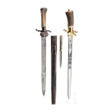 Two hunting hangers, including one by Gustav Laute in Berlin, 19th/20th century