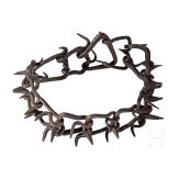 A German iron spiked dog collar, 17th/18th century
