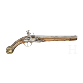 Two Oriental flintlock pistols, probably from the Balkans, circa 1850
