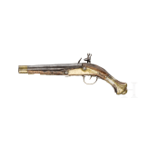 Two Oriental flintlock pistols, probably from the Balkans, circa 1850