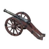 Modellkanone mit Lafette, deutsch, 17. Jhdt.