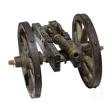 Modellkanone mit Bronzerohr, s&uuml;ddeutsch, um 1700