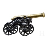 Modellkanone mit gusseiserner Lafette, deutsch, 19. Jhdt.