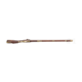 A heavy German flintlock rifle, Wolfmeyer in Fulda, circa 1760