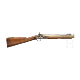 An English blunderbuss with spring loaded bayonet, Mewis & Co. in Birmingham, late 18th century