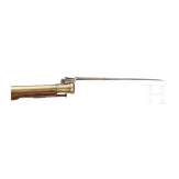 An English blunderbuss with spring loaded bayonet, Mewis & Co. in Birmingham, late 18th century