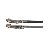 A Pair of Queen Anne flintlock pistols, Brueton in Birmingham, circa 1710/20