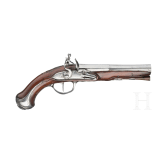 A pair of French flintlock pistols, circa 1780
