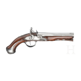 A pair of French flintlock pistols, circa 1780