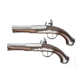 A pair of French flintlock pistols, circa 1780