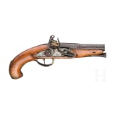 A French flintlock travelling pistol, circa 1790