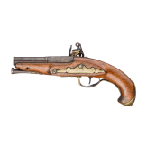 A French flintlock travelling pistol, circa 1790