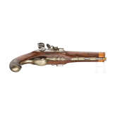A French pair of double-barrelled flintlock pistols, circa 1800