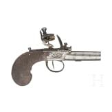 A pair of Belgian flintlock pocket pistols