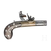 A flintlock pocked pistol, Smith in London, circa 1800