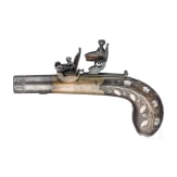 A flintlock pocked pistol, Smith in London, circa 1800